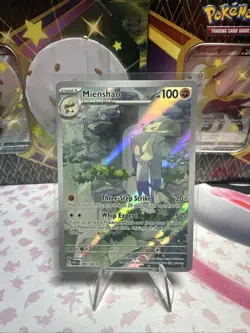 Pokemon TCG Mienshao Illustration Rare Card Paradox Rift 2023 200/182 NM - Image 1