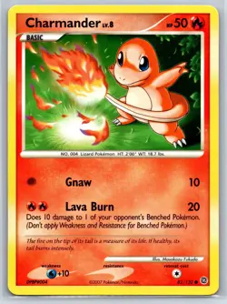 Charmander - Secret Wonders 82/132 Diamond Pearl Masakazu Fukuda Pokemon Card NM - Image 1