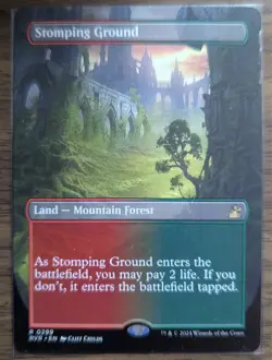 MTG Stomping Ground Borderless Non-Foil from Ravnica Remastered NM - Image 1