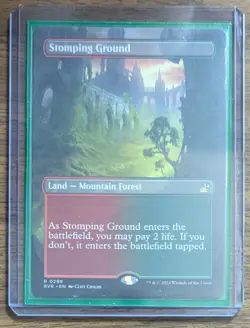 MTG Stomping Ground Borderless Non-Foil from Ravnica Remastered NM - Image 2