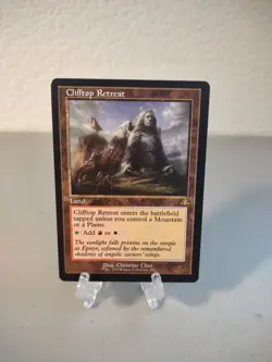 MTG Clifftop Retreat Retro Frame NM Dominaria Remastered - Image 1
