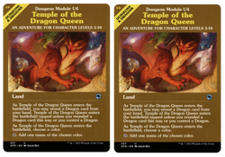 MTG: 2 x Module art; Temple of the Dragon Queen - Forgotten Realms (AFR) - M/NM - Image 1