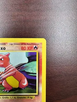 Pokemon TCG Charmeleon (Glutexo) Base Set 24/102 Regular 1st Edition GERMAN NM - Image 4