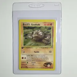 Pokemon Gym Heroes Brock's Geodude 1st Edition 38/132 - Pack Fresh! - Image 1