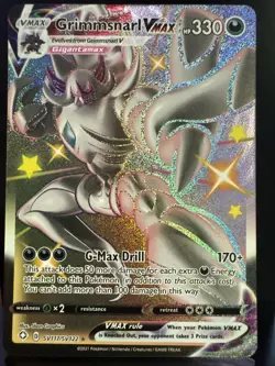 Pokemon TCG Shining Fates: Shiny Vault #SV117/SV122 Grimmsnarl VMAX NM (1) - Image 1