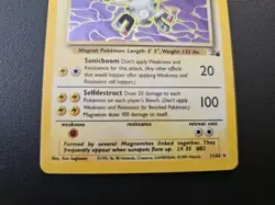 Magneton 11/62 Fossil Holo Unlimited Pokemon - LP - Image 2