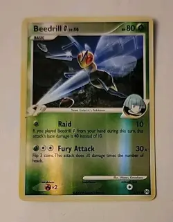Pokemon TCG Beedrill G Arceus 53/99 Reverse Holo Common 2009 - Image 2