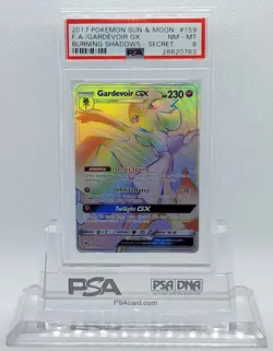 POKEMON BURNING SHADOWS GARDEVOIR GX #159 SECRET RARE HOLO FOIL PSA 8 NM-MT #* - Image 2