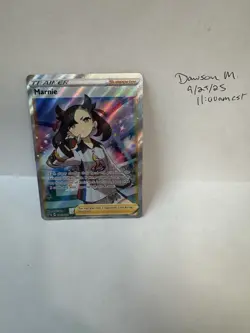 Pokemon TCG Marnie Full Art Promo SWSH Black Star Promos SWSH121 NM - Image 1