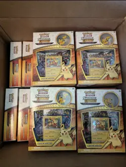 Pokemon TCG Shining Legends Pikachu Pin Collection - Image 1