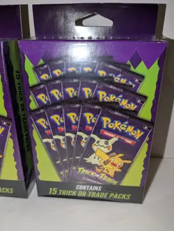 Lot 2 2025 Pokemon Trick or Trade Booster Box 15 Packs Factory Sealed Pokemon - Image 2