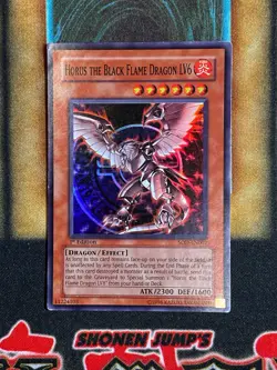 Yugioh Horus The Black Flame Dragon LV6 SOD-EN007 Super Rare 1st Ed MP - Image 1