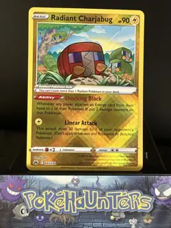 Pokemon Card Radiant Charjabug 051/159 Shiny Rare Holo Crown Zenith NM - Image 1