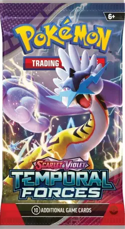 Pokemon Trading Card Game Scarlet and Violet Temporal Forces x1 Booster Pack - Image 1