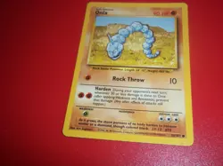 ☆ Pokemon Trading Game Card ☆Onix First 1st Edition Base Set Shadowless 56/102☆ - Image 1