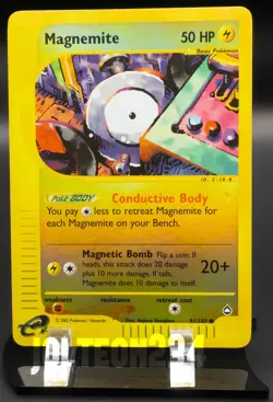 Pokemon TCG Card - Magnemite 91/147 Aquapolis Reverse Holo Common - Image 1