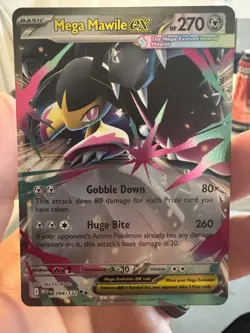 Mega Mawile ex 94/132 Mega Evolution - Double Rare Pokemon Card - NM/Mint - Image 1