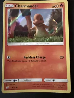 Charmander Holographic Pokemon Card - Detective Pikachu Set - 04/18 - Image 1