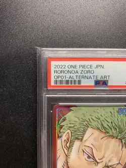 PSA 10 OP01-001 Roronoa Zoro L Parallel Romance Dawn One Piece Card Japanese - Image 2