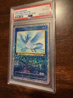 Pokemon TCG Legendary Collection Articuno Card 2/110 Reverse Holo Rare PSA 4 - Image 4