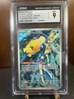 CGC PRISTINE 10 Misty's Psyduck 193/182 IR Destined Rivals DRI Pokemon Card - Image 1