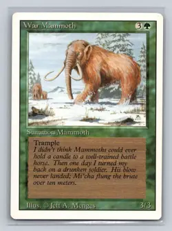 Magic: the gathering Unlimited Edition War Mammoth Common MTG tcg - Image 1