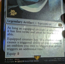 The Masamune - Pre-release Foil Stamped Promo - Final Fantasy MTG - Image 2