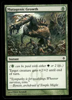 1x Mutagenic Growth - New Phyrexia - NM - MTG - Image 1