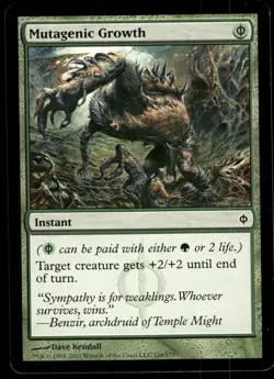 1x Mutagenic Growth - New Phyrexia - NM - MTG - Image 1