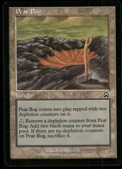 1x Peat Bog - Mercadian Masques - NM - MTG - Image 1