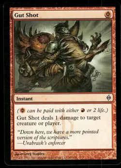1x Gut Shot - New Phyrexia - NM - MTG - Image 1
