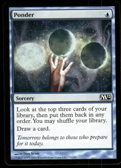 1x Ponder - Magic 2012 (M12) - NM - MTG - Image 1