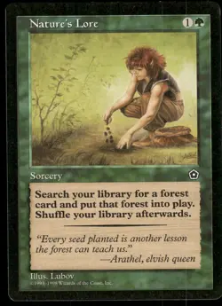 1x Nature's Lore - Portal Second Age - LP - MTG - Image 1