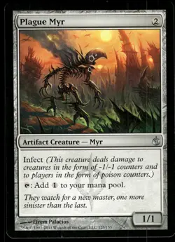 1x Plague Myr - Mirrodin Besieged - NM - MTG - Image 1