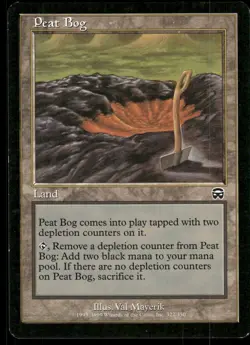 1x Peat Bog - Mercadian Masques - NM - MTG - Image 1