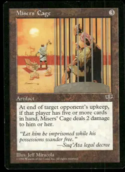 1x Misers' Cage - Mirage - LP - MTG - Image 1