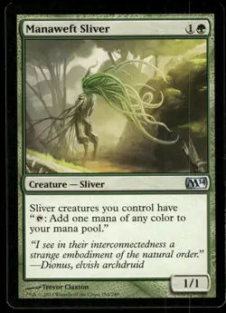 1x Manaweft Sliver - Magic 2014 (M14) - NM - MTG - Image 1