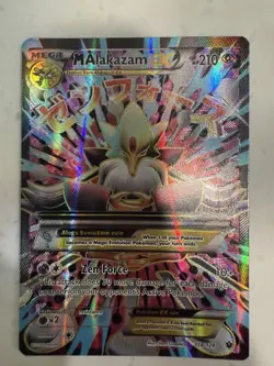 Pokemon 2016 XY Fates Collide M Alakazam-EX Ultra Rare Holo Mega #118 - Image 1