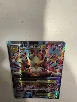 Pokemon 2016 XY Fates Collide M Alakazam-EX Ultra Rare Holo Mega #118 - Image 2