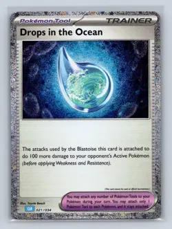 Drops in the Ocean Cosmos Holo Pokemon Classic Collection CLB 021/034 NM - Image 1