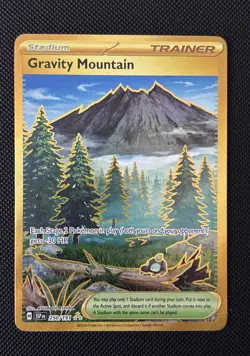 Gravity Mountain - 250/191 Hyper Rare Holo NM Pokemon SV08: Surging Sparks - Image 1