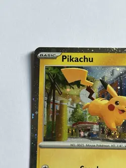 Pikachu 018 / 091 Pokemon Trick or Trade BOOster 2024 Near Mint Cosmos Holo Rare - Image 5