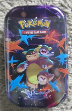 Pokemon TCG: Mega Evolution Factory Sealed Tin , 2 Packs, (dent) - Image 1