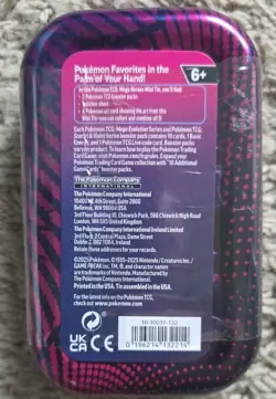 Pokemon TCG: Mega Evolution Factory Sealed Tin , 2 Packs, (dent) - Image 3