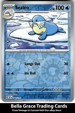 Sealeo #044/191 SV08: Surging Sparks Pokemon Common Reverse Holo - Image 1