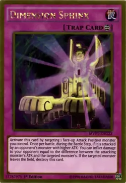 MVP1-ENG23 Dimension Sphinx Gold Rare 1st Edition Near Mint YuGiOh TCG - Image 1