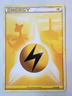 2010 Lightning Energy 118/123 HeartGold SoulSilver Regular Pokemon Card - Image 1