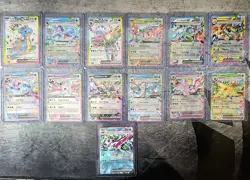 Lot of 13 Pokemon Rainbow Rare ex Cards Eeveelutions, Lapras, Hydreigon NM/M - Image 1