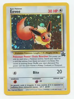#2 Eevee 11 2000 Holo Black Star Promo Rare WOTC Nintendo Pokemon Card TCG - Image 1