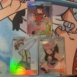 Misty, May, Dawn Full Art Goddess Story Pokemon Waifu Trading Card Holofoil - Image 1